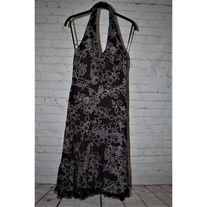 Black & White Halter Dress